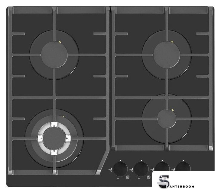 Варочная панель ZorG HAG63 FDW black - Изображение №1 — Интернет-магазин santehboom.by