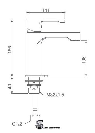 Смеситель Gappo G1002-2 - Изображение №2 — Интернет-магазин santehboom.by