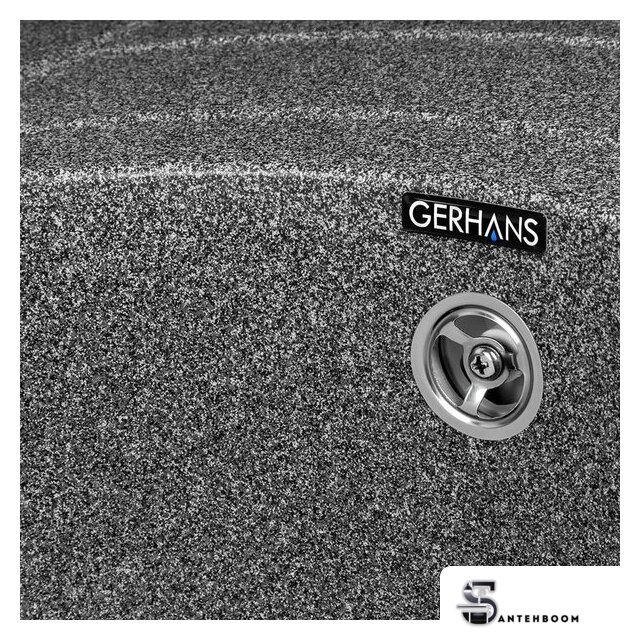 Кухонная мойка Gerhans A01 (графит) - Изображение №5 — Интернет-магазин santehboom.by
