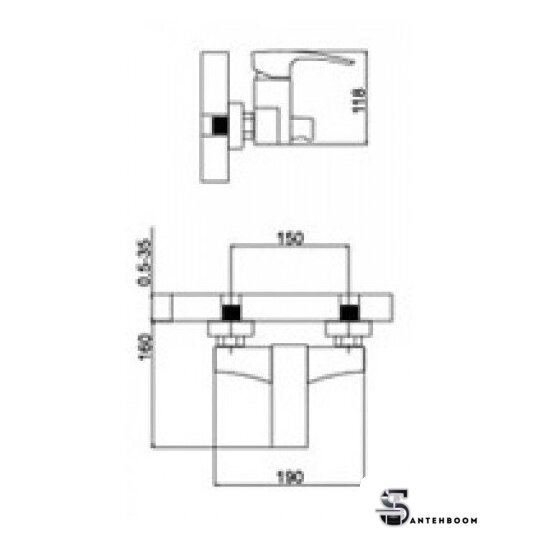 Смеситель Gappo G2207-5 - Изображение №2 — Интернет-магазин santehboom.by