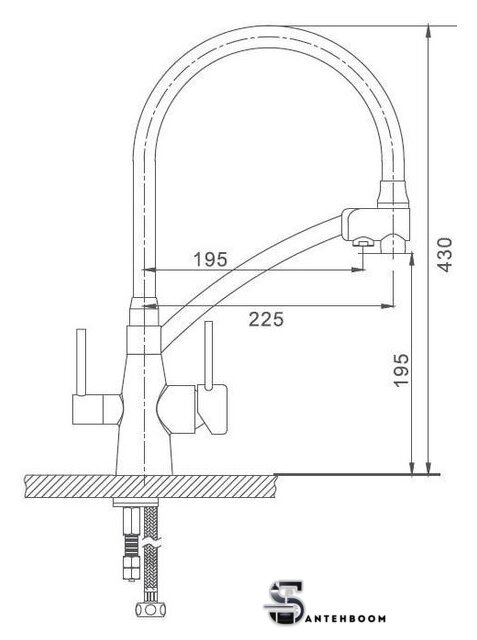 Смеситель Gappo G4398-19 - Изображение №2 — Интернет-магазин santehboom.by