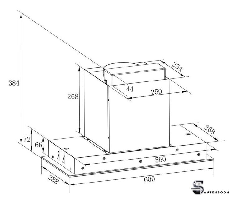 Кухонная вытяжка ZorG Nevada 1200 60 S-GC (белый) - Изображение №9 — Интернет-магазин santehboom.by