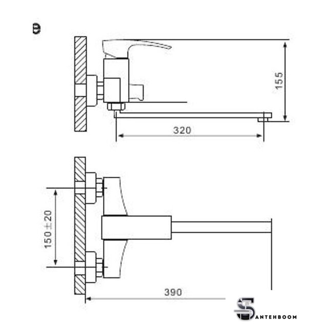 Смеситель  Gappo G2207 - Изображение №6 — Интернет-магазин santehboom.by