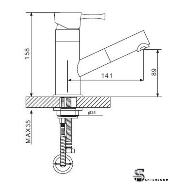 Смеситель  Gappo G1209 - Изображение №4 — Интернет-магазин santehboom.by