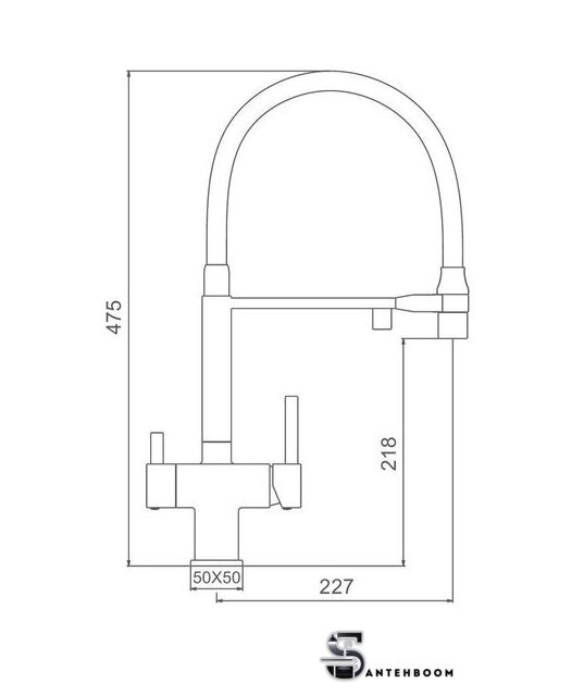 Смеситель  Gappo  G4395-50 - Изображение №6 — Интернет-магазин santehboom.by