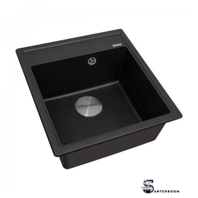 Кухонная мойка  ZorG Rock 46 Premium black metallic - Изображение №1 — Интернет-магазин santehboom.by