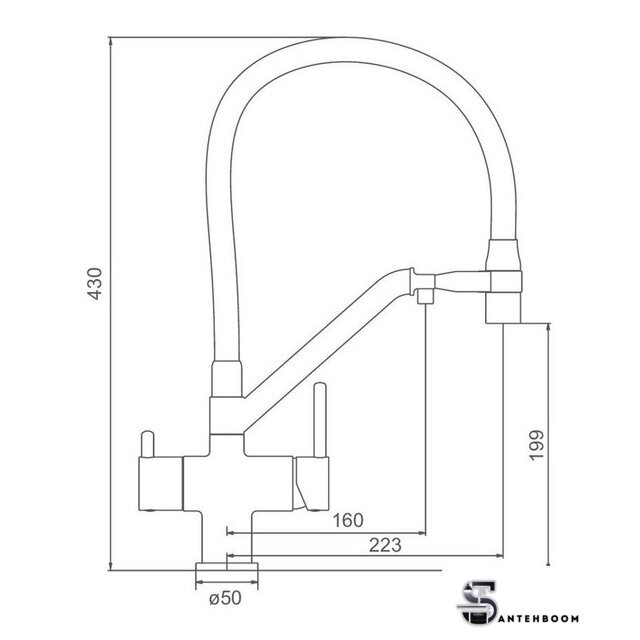 Смеситель  Gappo G4398-80 - Изображение №6 — Интернет-магазин santehboom.by