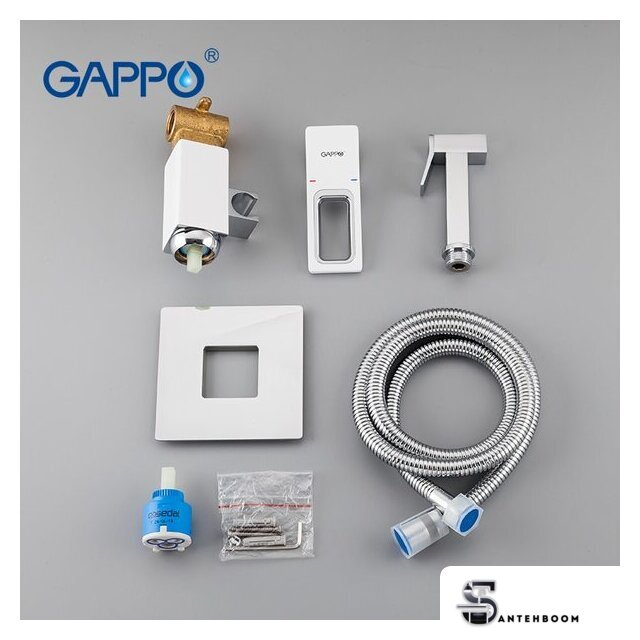 Смеситель с гигиеническим душем Gappo  G7217-8 - Изображение №6 — Интернет-магазин santehboom.by
