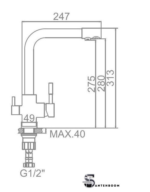 Смеситель  Ledeme H55 L4055-3 - Изображение №5 — Интернет-магазин santehboom.by
