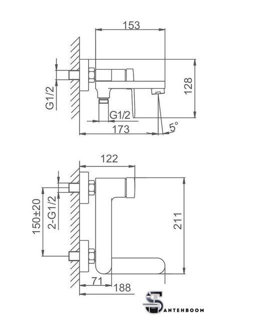 Смеситель  FRAP F3285-9 - Изображение №7 — Интернет-магазин santehboom.by