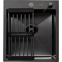 ARFEKA Eco AR мойка 450*500, коландер, дозатор Black