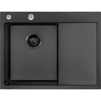 Кухонная мойка ARFEKA ECO AR 650*500 L BLACK PVD NANO - Превью изображения №2 — Интернет-магазин santehboom.by