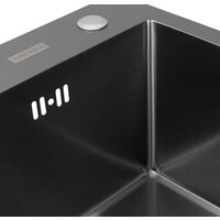 Кухонная мойка ARFEKA Eco AR 600*500 Black PVD Nano - Превью изображения №15 — Интернет-магазин santehboom.by