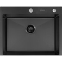 Кухонная мойка ARFEKA Eco AR 600*500 Black PVD Nano - Превью изображения №2 — Интернет-магазин santehboom.by