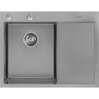 Кухонная мойка ARFEKA ECO AR 650*500 L SATIN - Превью изображения №2 — Интернет-магазин santehboom.by