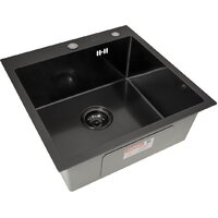 Кухонная мойка ARFEKA Eco AR 500*500 Black PVD Nano Decor - Превью изображения №1 — Интернет-магазин santehboom.by