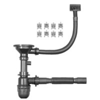 Кухонная мойка ARFEKA Eco AR 600*500 Black PVD Nano Decor - Превью изображения №6 — Интернет-магазин santehboom.by