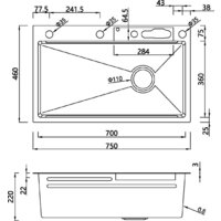 Кухонная мойка Savol S-SC001L+S-SC001L-1 - Превью изображения №3 — Интернет-магазин santehboom.by
