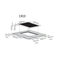 Варочная панель ZorG CR31 black - Превью изображения №7 — Интернет-магазин santehboom.by