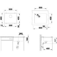 Кухонная мойка ZorG Subline 50 (черный оникс) - Превью изображения №4 — Интернет-магазин santehboom.by
