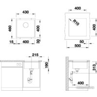 Кухонная мойка ZorG Subline 40 (черный оникс) - Превью изображения №4 — Интернет-магазин santehboom.by