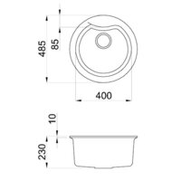 Кухонная мойка Elleci Ego Round Aluminium 79 - Превью изображения №2 — Интернет-магазин santehboom.by