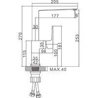 Смеситель Ledeme L4073W - Превью изображения №2 — Интернет-магазин santehboom.by