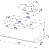 Кухонная вытяжка ZorG Santa 1060 60 S (белый) - Превью изображения №4 — Интернет-магазин santehboom.by