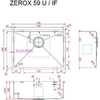 Кухонная мойка ZorG Zerox 59 U / IF PVD Gunblack - Превью изображения №4 — Интернет-магазин santehboom.by
