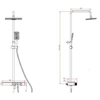 Душевая система  Savol SK-H3345A - Превью изображения №2 — Интернет-магазин santehboom.by