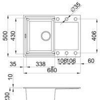 Кухонная мойка Elleci Easy 135 Espresso 78 - Превью изображения №2 — Интернет-магазин santehboom.by