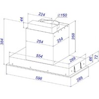 Кухонная вытяжка ZorG Nevada 1260 60 S-GC (черный) - Превью изображения №8 — Интернет-магазин santehboom.by