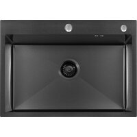 Кухонная мойка ARFEKA ECO AR 700*500 BLACK PVD NANO - Превью изображения №5 — Интернет-магазин santehboom.by
