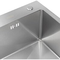 Кухонная мойка ARFEKA ECO AR 700*500 SATIN DECOR VOLCANIC ROCK - Превью изображения №6 — Интернет-магазин santehboom.by