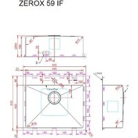 Кухонная мойка ZorG Zerox 59 IF Steel - Превью изображения №4 — Интернет-магазин santehboom.by