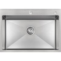 Кухонная мойка ARFEKA ECO AR 700*500 SATIN DECOR MILLET GRAINS - Превью изображения №4 — Интернет-магазин santehboom.by