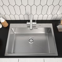 Кухонная мойка ARFEKA ECO AR 700*500 SATIN DECOR MILLET GRAINS - Превью изображения №2 — Интернет-магазин santehboom.by