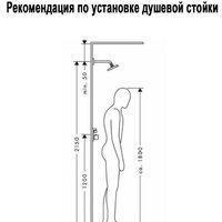 Душевая система  Wisent WP3500-2 - Превью изображения №6 — Интернет-магазин santehboom.by