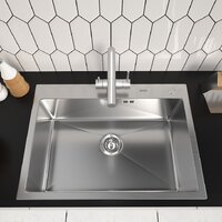 Кухонная мойка ARFEKA ECO AR 700*500 SATIN - Превью изображения №2 — Интернет-магазин santehboom.by