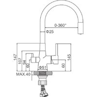 Смеситель Ledeme L4955-9 - Превью изображения №7 — Интернет-магазин santehboom.by