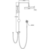 Душевая система  Wisent WP3500-1 - Превью изображения №5 — Интернет-магазин santehboom.by
