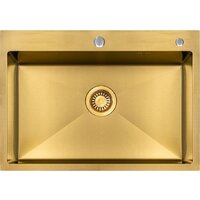 Кухонная мойка ARFEKA ECO AR 700*500 GOLD PVD NANO - Превью изображения №4 — Интернет-магазин santehboom.by