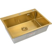 Кухонная мойка ARFEKA ECO AR 700*500 GOLD PVD NANO - Превью изображения №3 — Интернет-магазин santehboom.by