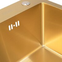 Кухонная мойка ARFEKA ECO AR 700*500 GOLD PVD NANO - Превью изображения №5 — Интернет-магазин santehboom.by