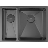 Кухонная мойка ZorG Zerox 58-2 U / IF-L PVD Gunblack - Превью изображения №3 — Интернет-магазин santehboom.by