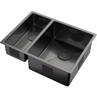 Кухонная мойка ZorG Zerox 58-2 U / IF-L PVD Gunblack - Превью изображения №2 — Интернет-магазин santehboom.by