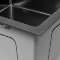 Кухонная мойка ARFEKA ECO AR 700*500 BLACK PVD NANO DECOR MILLET GRAINS - Превью изображения №6 — Интернет-магазин santehboom.by