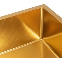 Кухонная мойка ARFEKA Eco AR 500*500 Gold PVD Nano Decor - Превью изображения №3 — Интернет-магазин santehboom.by