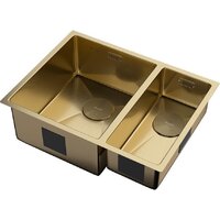 Кухонная мойка ZorG Zerox 58-2 U / IF-R PVD Gold - Превью изображения №2 — Интернет-магазин santehboom.by