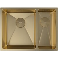 Кухонная мойка ZorG Zerox 58-2 U / IF-R PVD Gold - Превью изображения №3 — Интернет-магазин santehboom.by